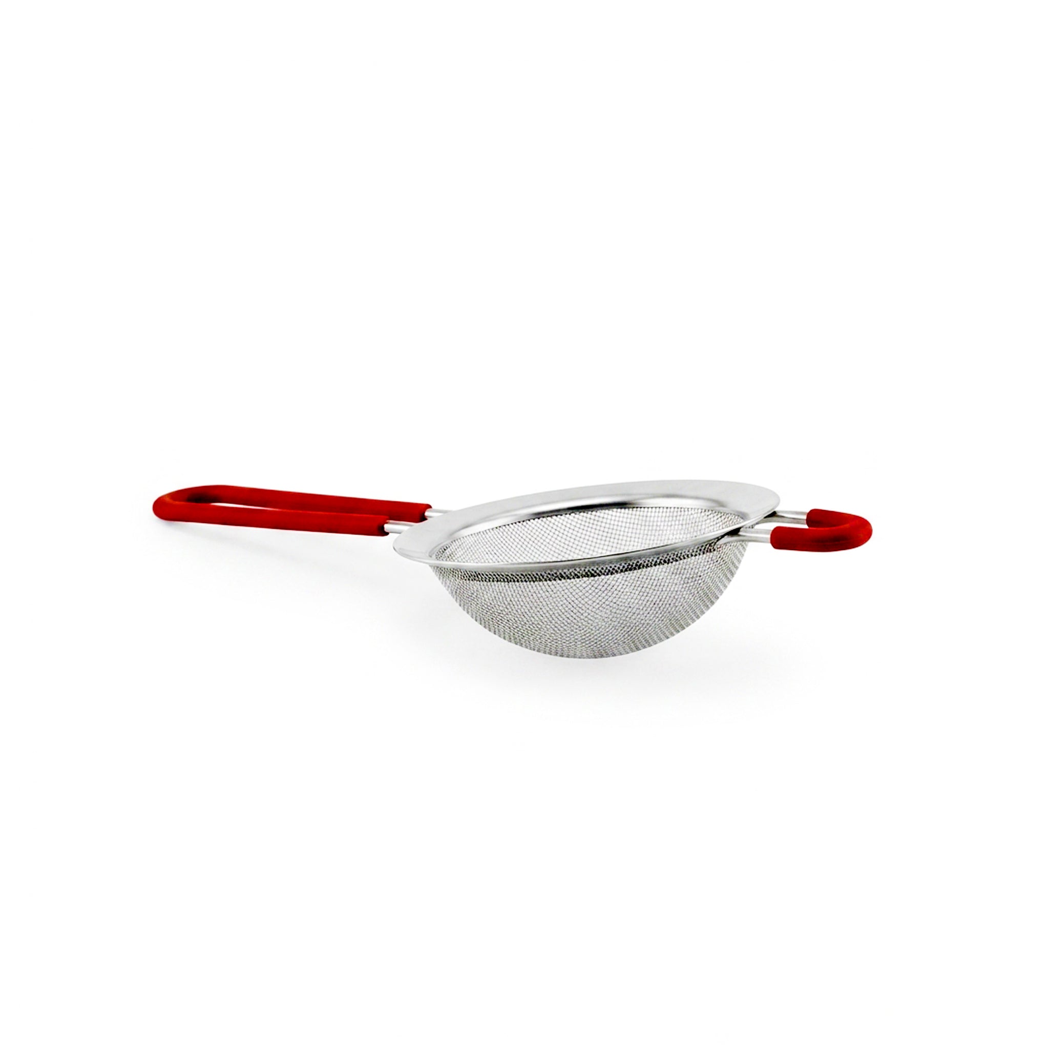 Nano 10 Cm Red Handle Steel Tea Strainer