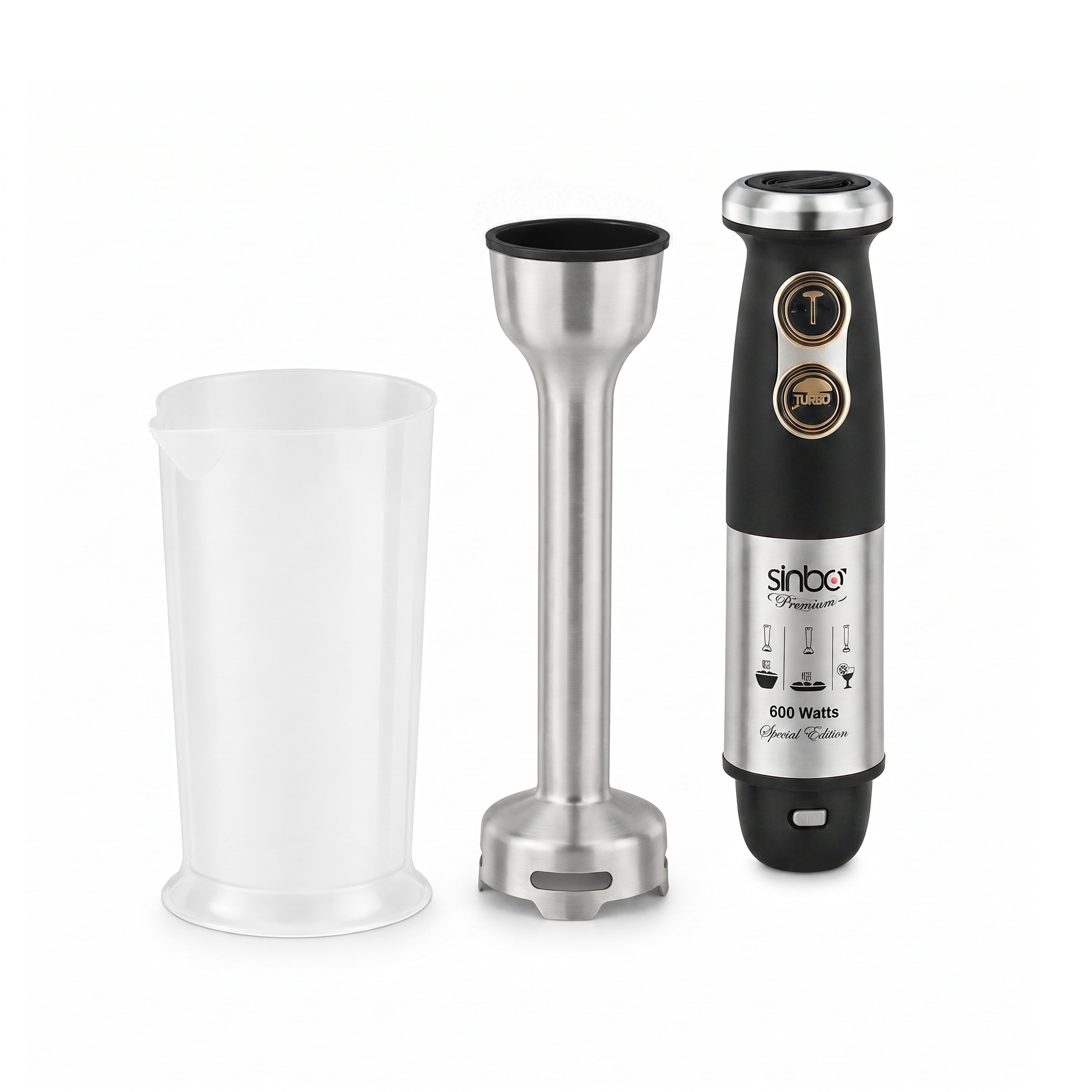Sinbo Premium 600 Watt, 500 ML Jar Stainless Steel Hand Blender