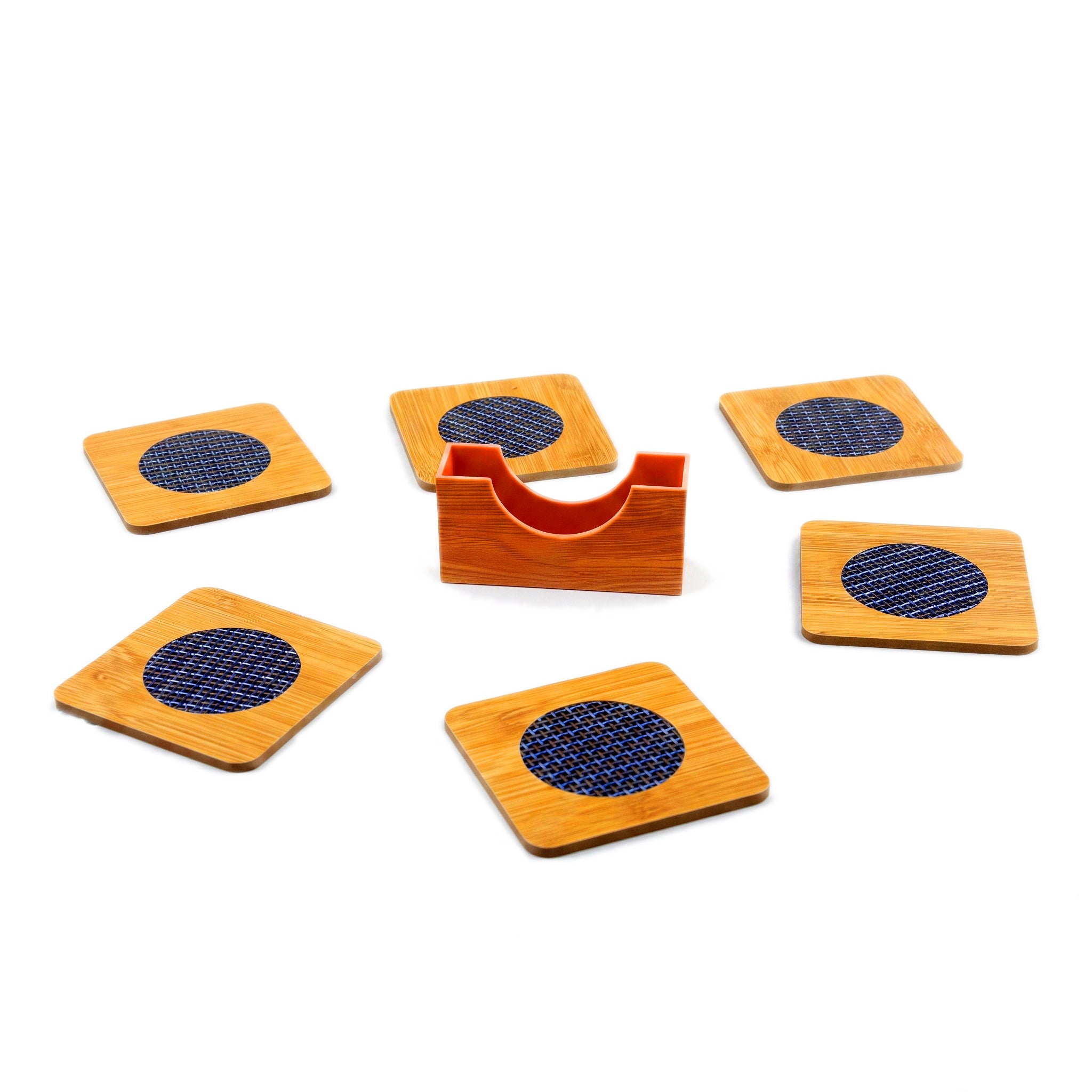 A1 6-Piece Wooden Mat Coaster Set