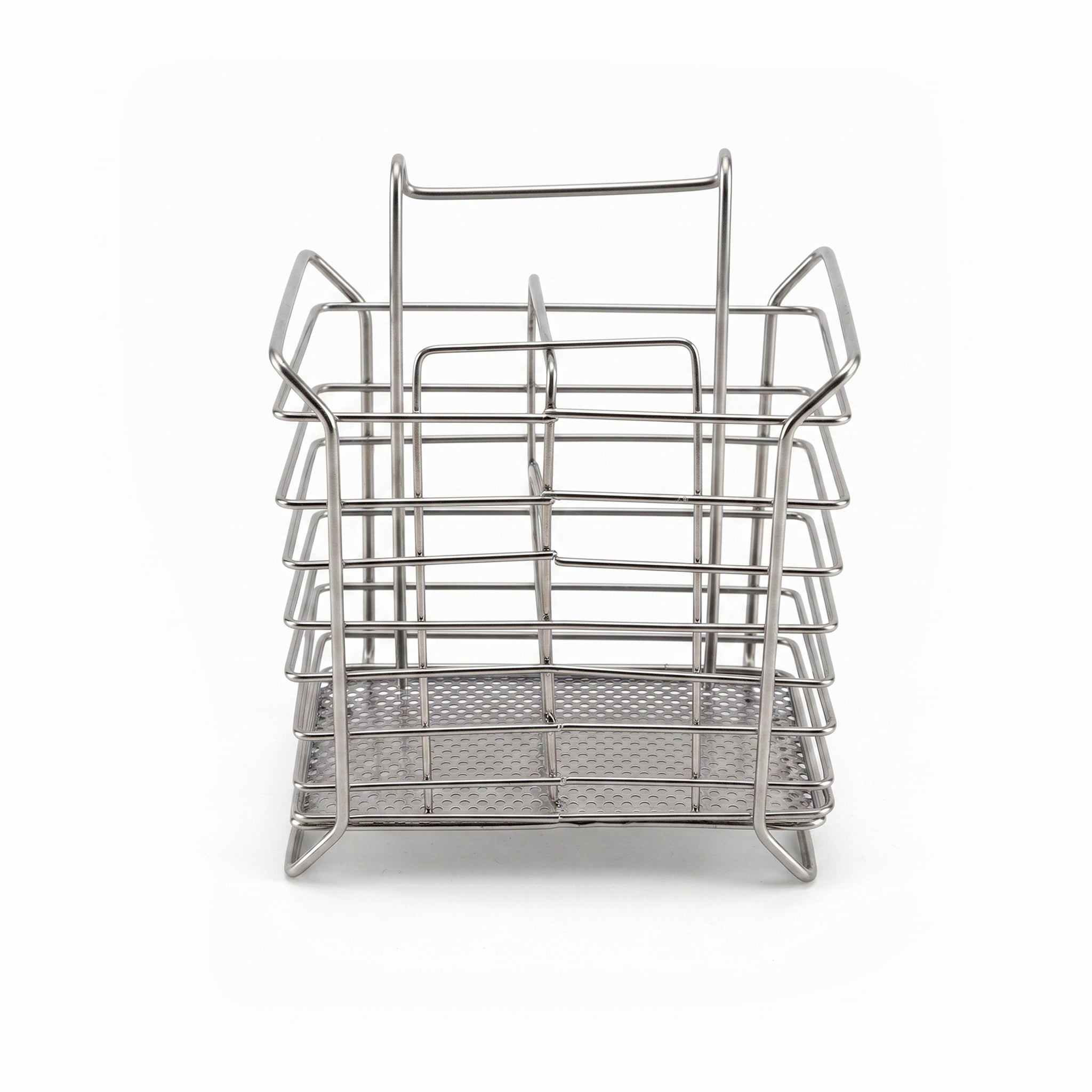 A.T Rectangular Stainless Steel Cutlery Holder