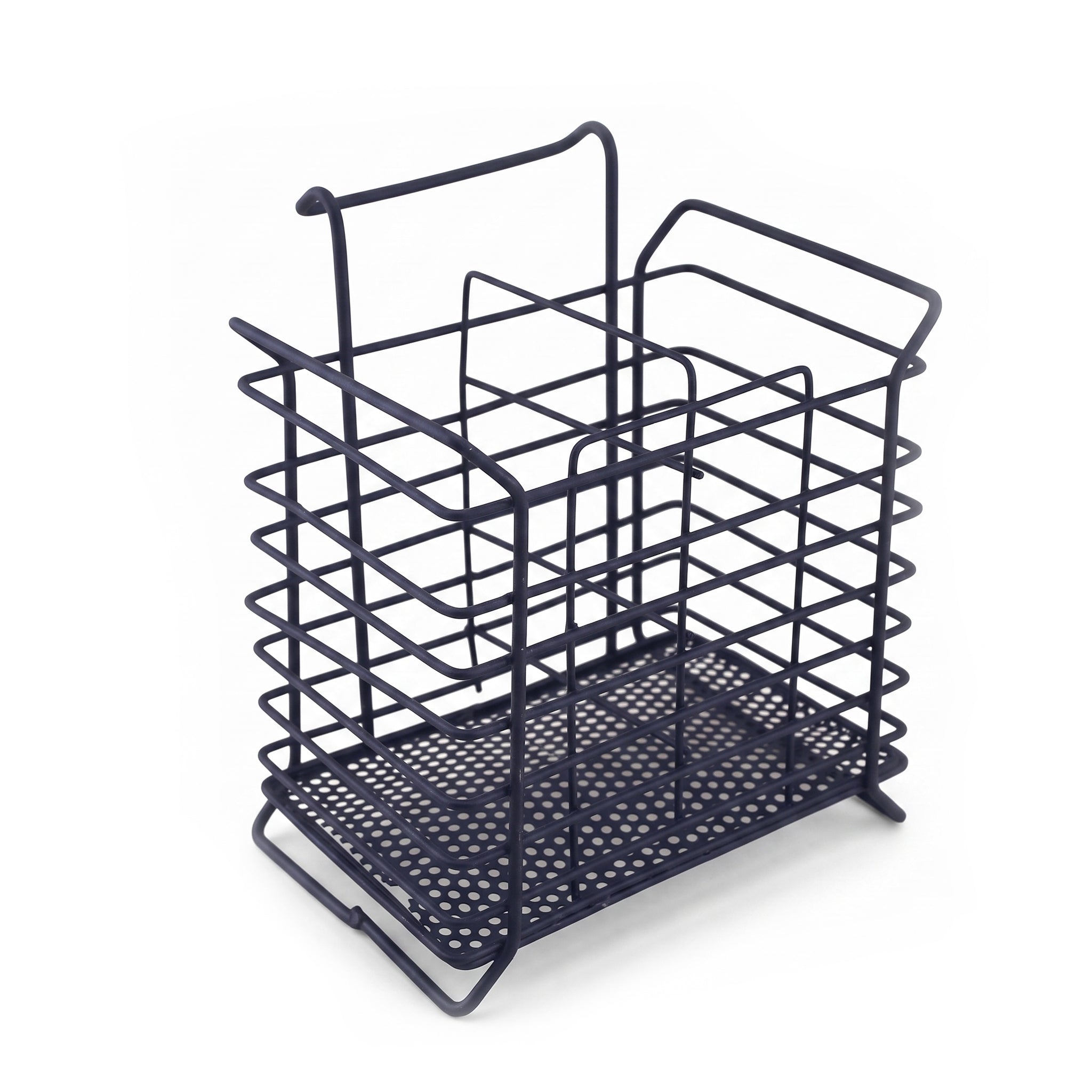 A.T Rectangular Stainless Steel Cutlery Holder