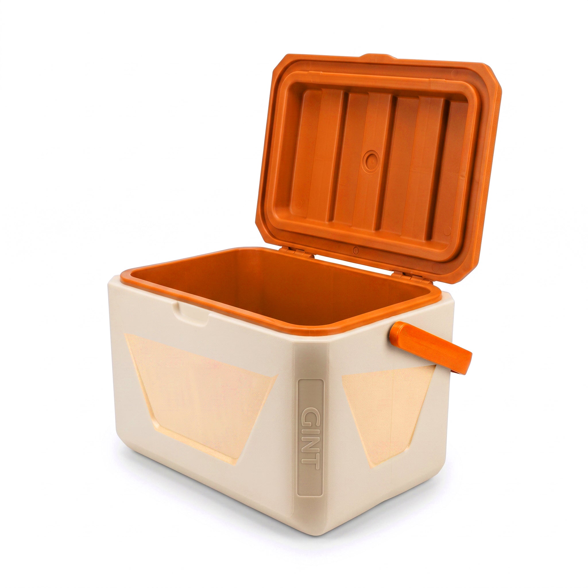 Gint 11-Liter White And Orange Plastic Ice Box