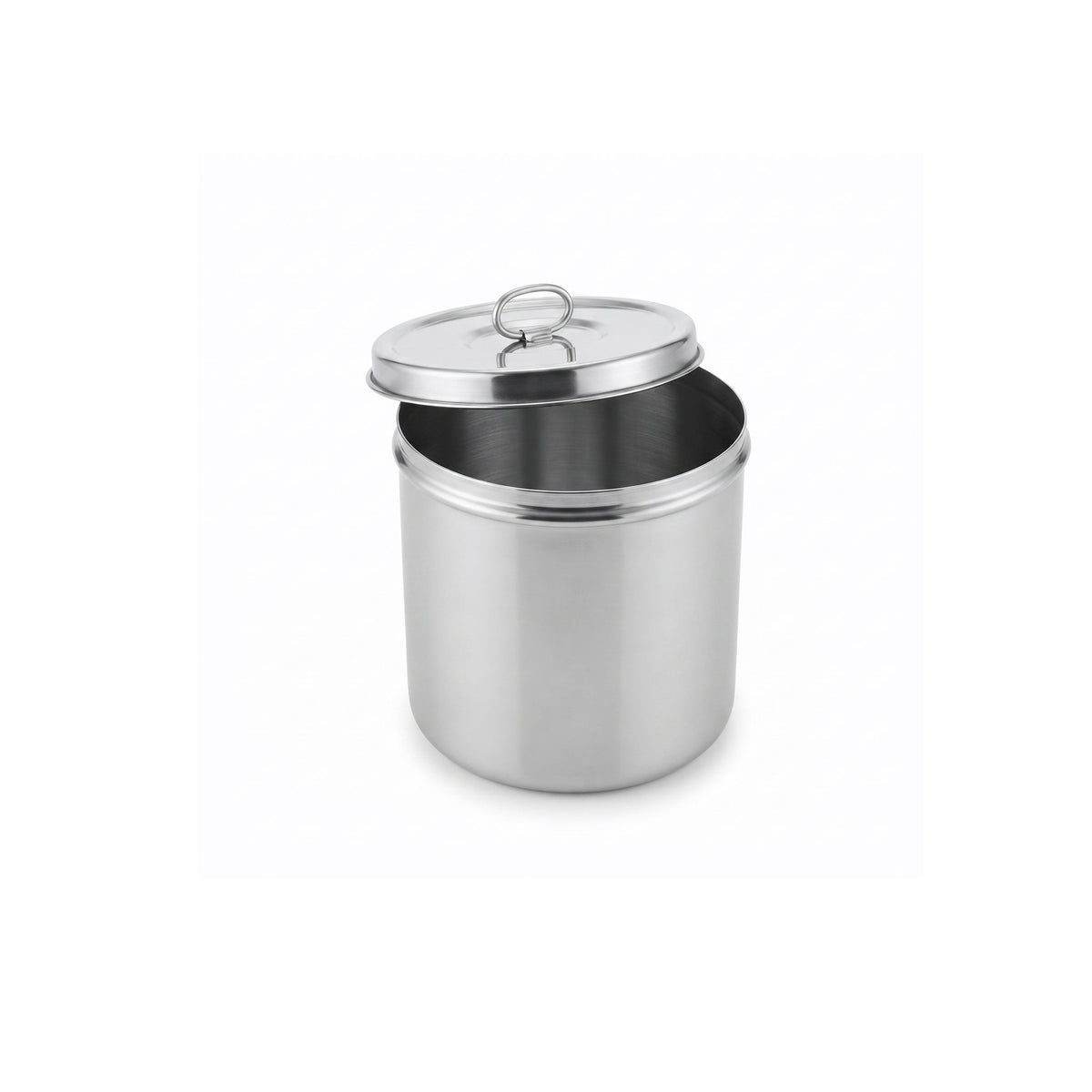 R/S Stainless Steel Cylindrical Storage Container Kaka Bawa Sons