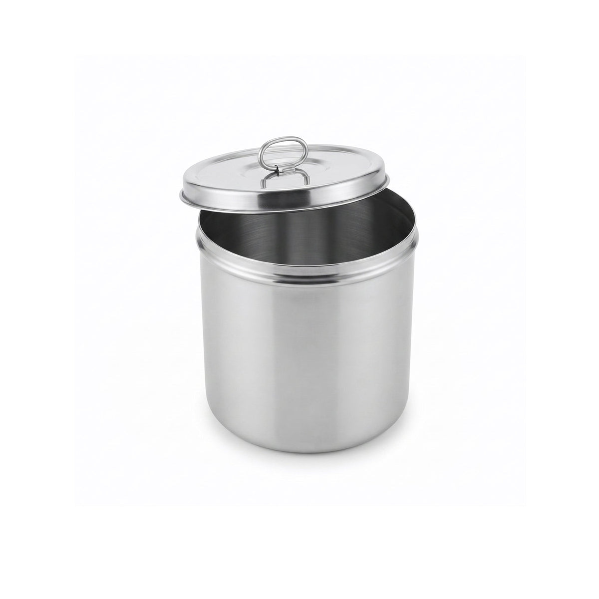 R/S Stainless Steel Cylindrical Storage Container Kaka Bawa Sons