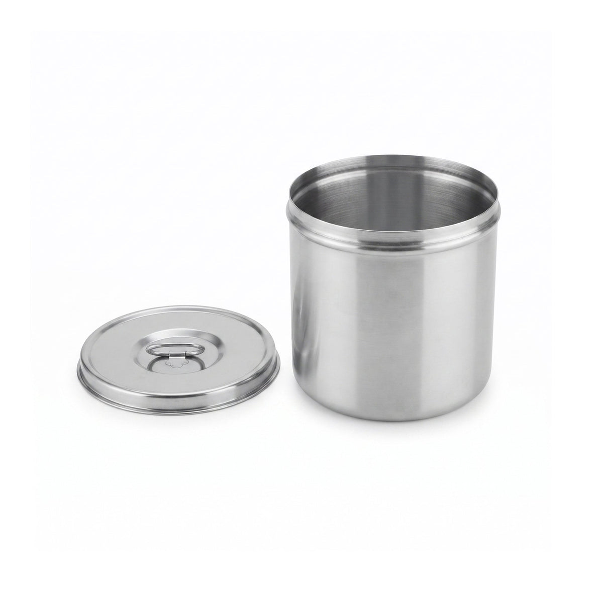R/S Stainless Steel Cylindrical Storage Container Kaka Bawa Sons