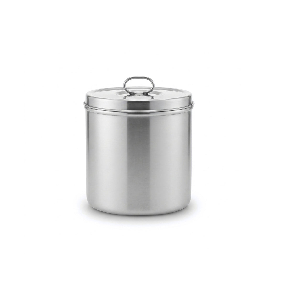 R/S Stainless Steel Cylindrical Storage Container Kaka Bawa Sons