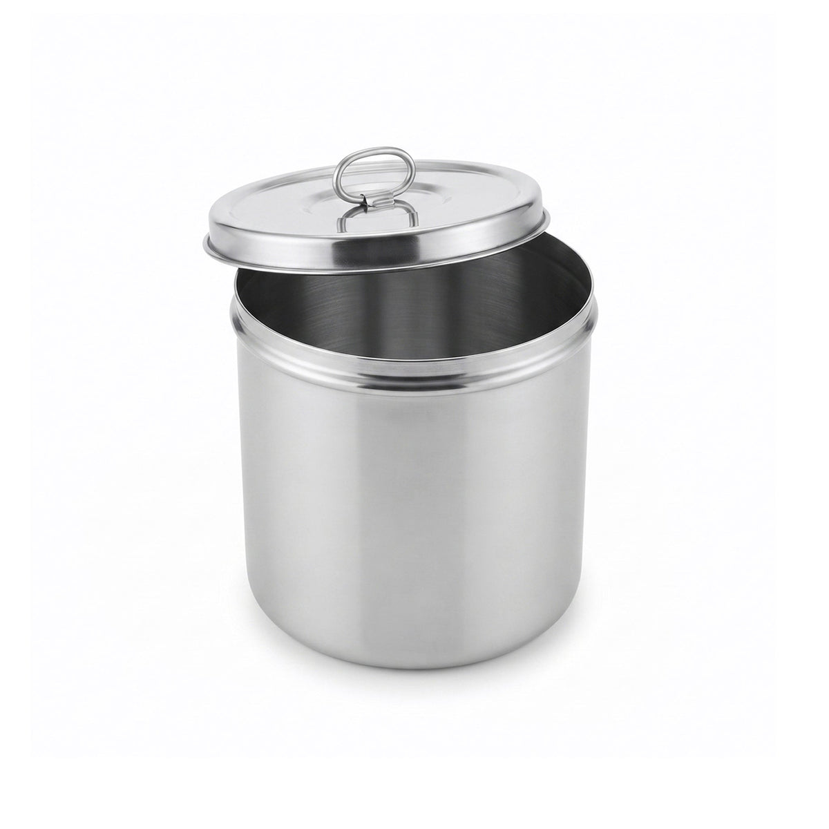 R/S Stainless Steel Cylindrical Storage Container Kaka Bawa Sons
