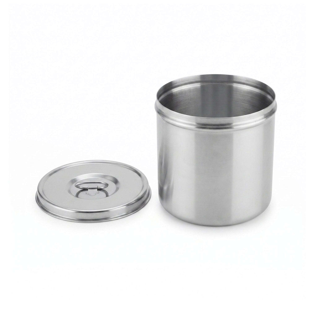 R/S Stainless Steel Cylindrical Storage Container Kaka Bawa Sons