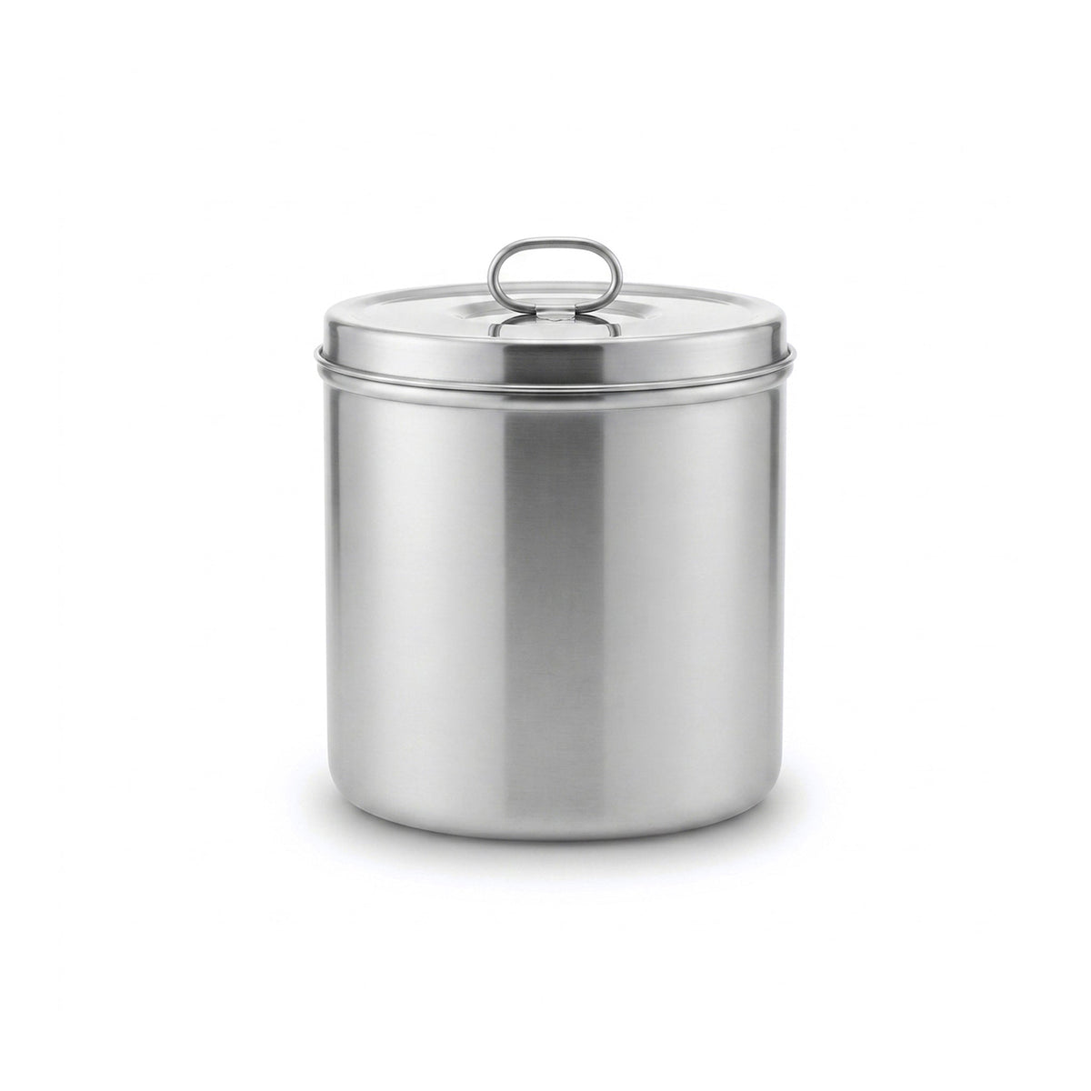 R/S Stainless Steel Cylindrical Storage Container Kaka Bawa Sons