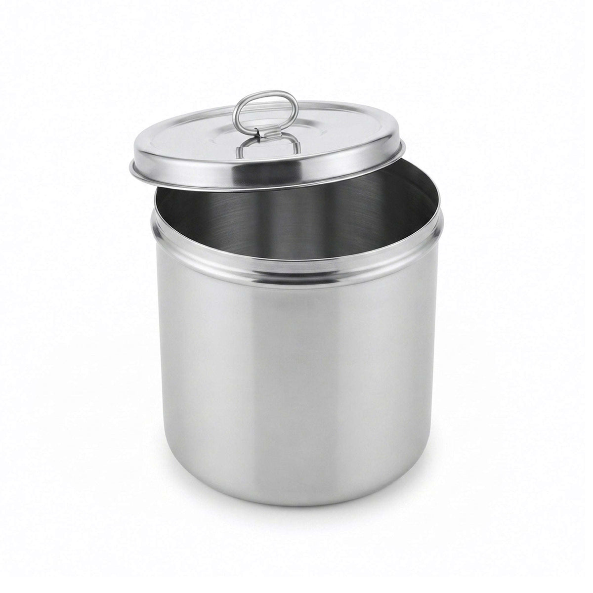 R/S Stainless Steel Cylindrical Storage Container Kaka Bawa Sons