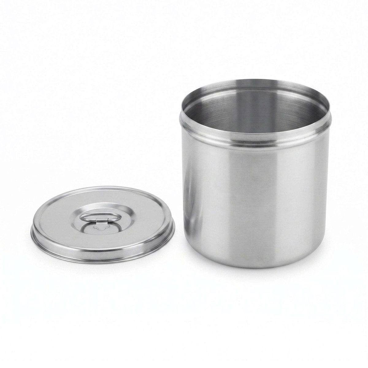 R/S Stainless Steel Cylindrical Storage Container Kaka Bawa Sons