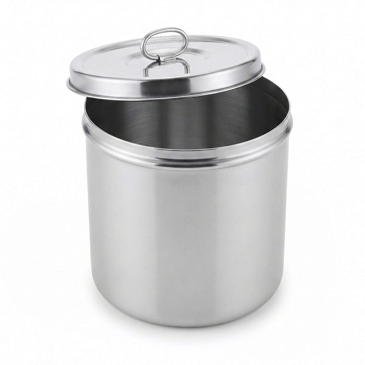 R/S Stainless Steel Cylindrical Storage Container Kaka Bawa Sons