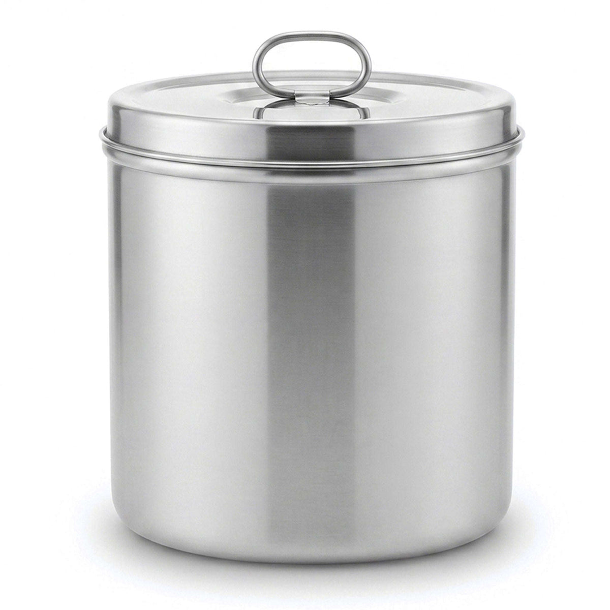 R/S Stainless Steel Cylindrical Storage Container Kaka Bawa Sons