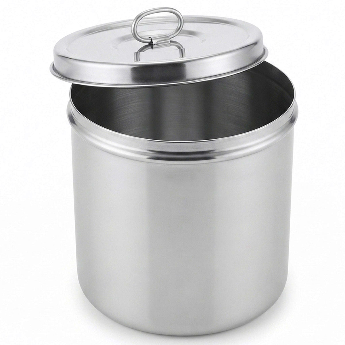 R/S Stainless Steel Cylindrical Storage Container Kaka Bawa Sons