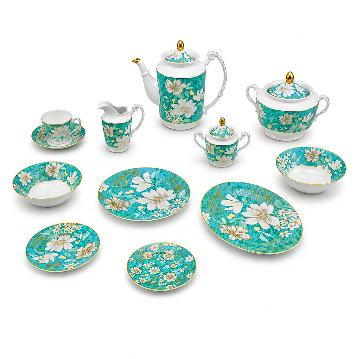 Royal 61-Pieces 8-Serving New Bone Dinner Set SN-Series Kaka Bawa Sons