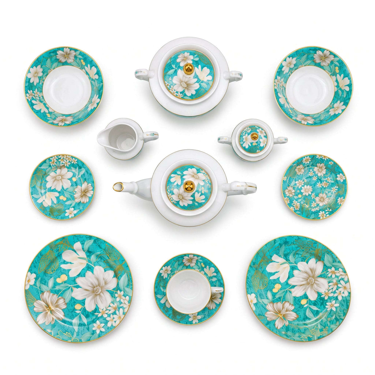 Royal 61-Pieces 8-Serving New Bone Dinner Set SN-Series Kaka Bawa Sons