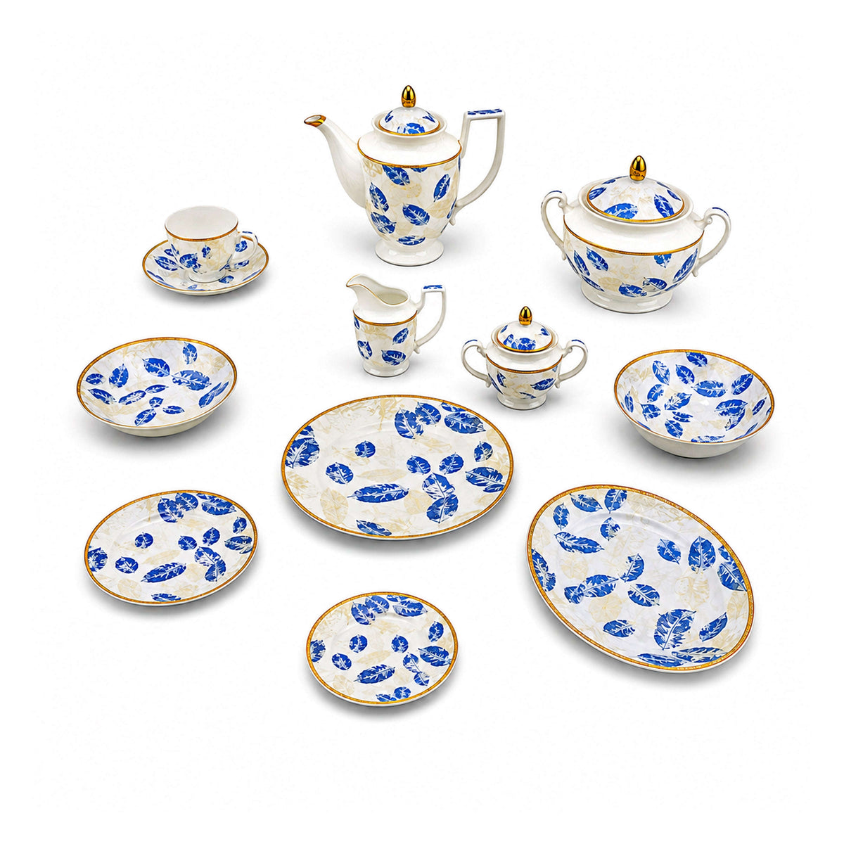 Royal 61-Pieces 8-Serving New Bone Dinner Set SN-Series Kaka Bawa Sons