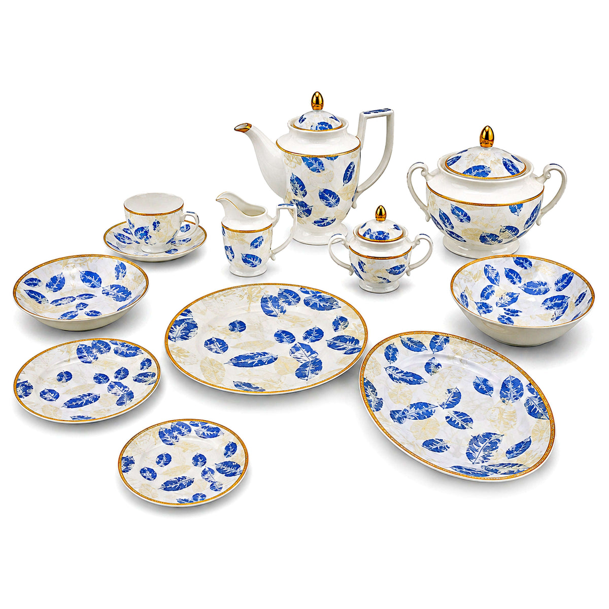 Royal 61-Pieces 8-Serving New Bone Dinner Set SN-Series Kaka Bawa Sons
