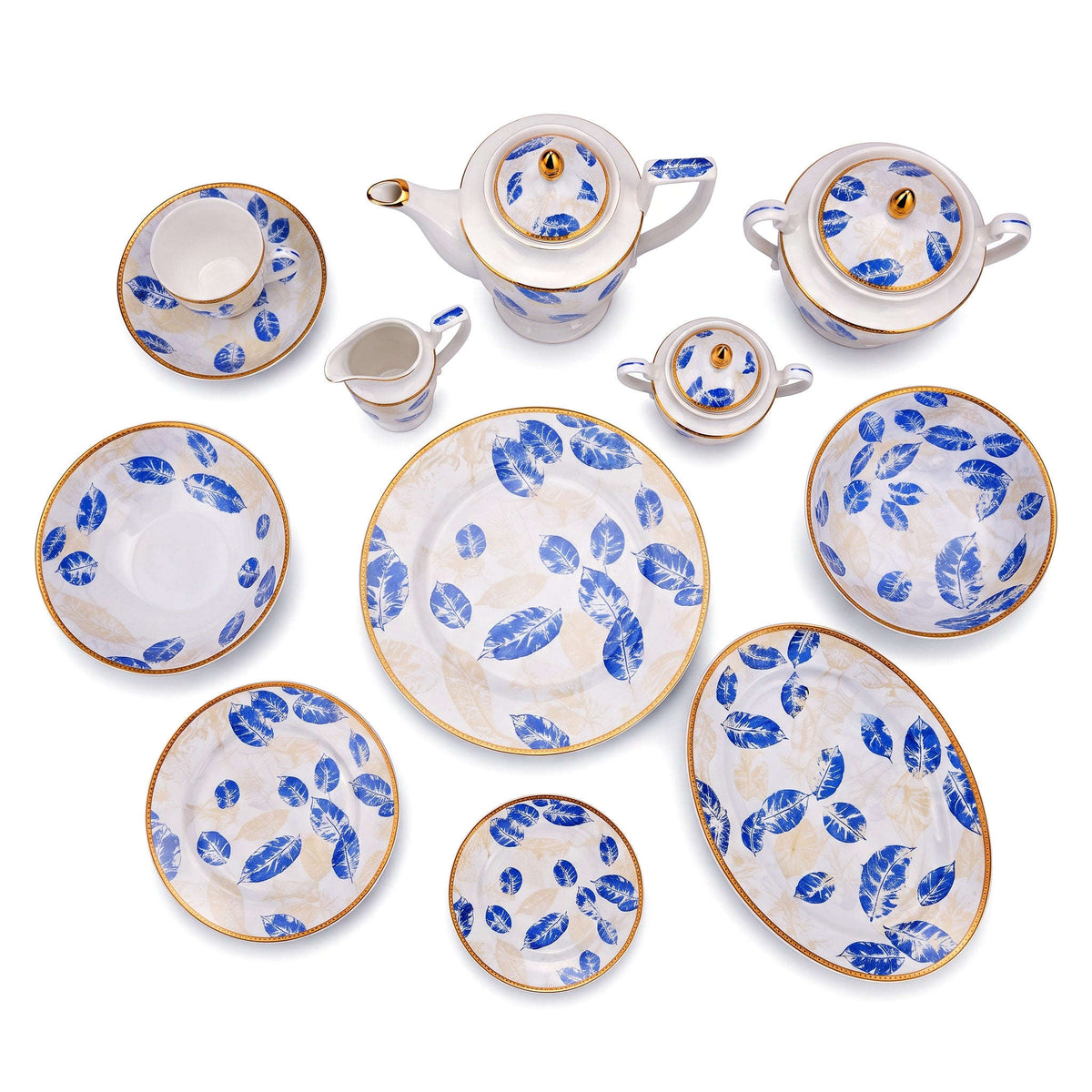 Royal 61-Pieces 8-Serving New Bone Dinner Set SN-Series Kaka Bawa Sons