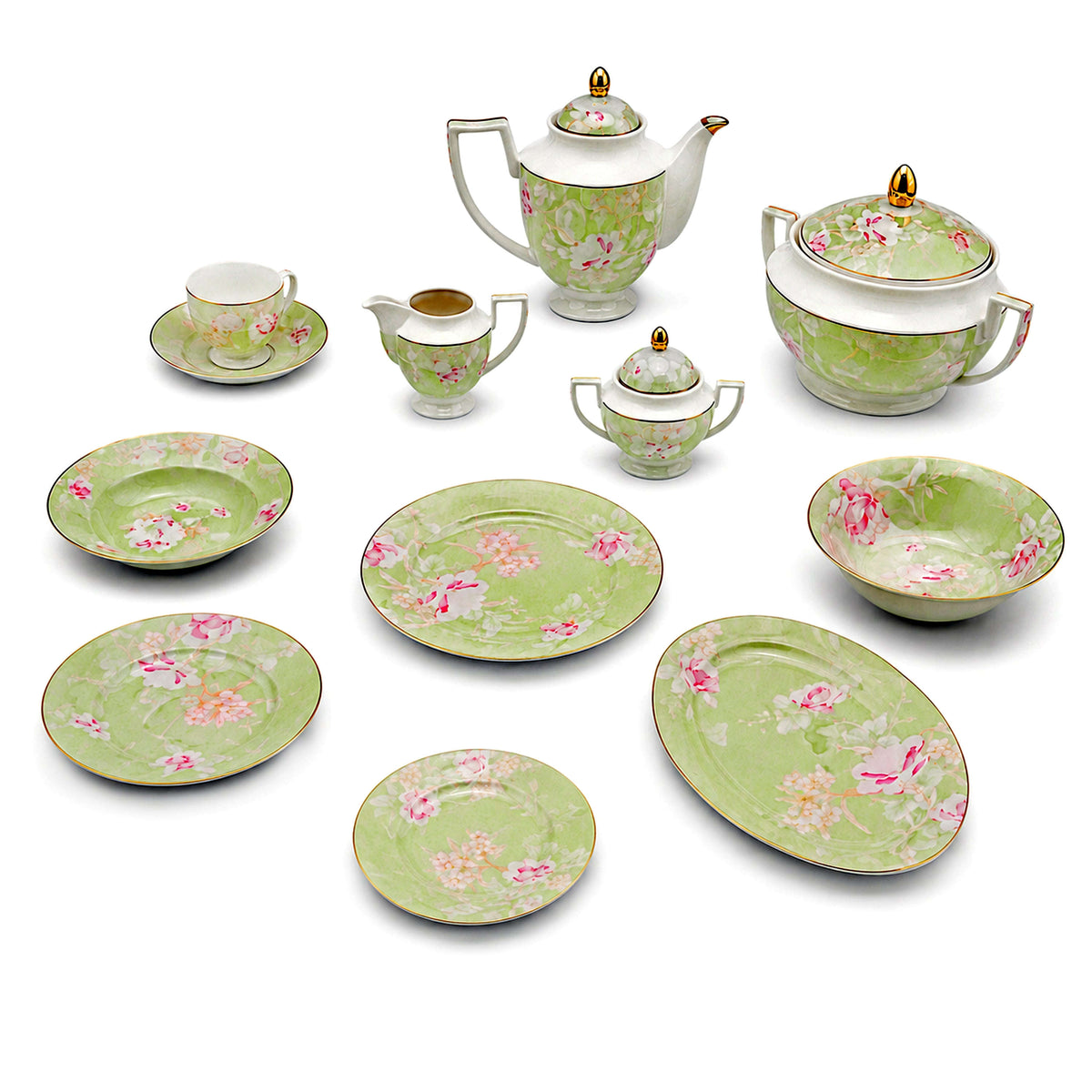 Royal 61-Pieces 8-Serving New Bone Dinner Set SN-Series Kaka Bawa Sons