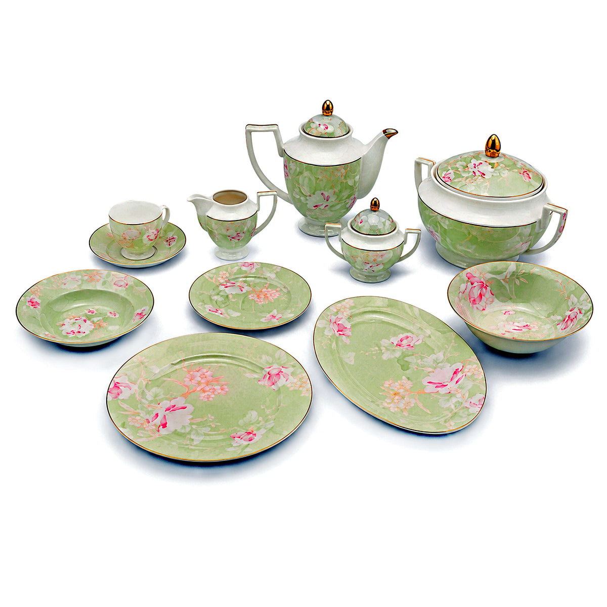 Royal 61-Pieces 8-Serving New Bone Dinner Set SN-Series Kaka Bawa Sons