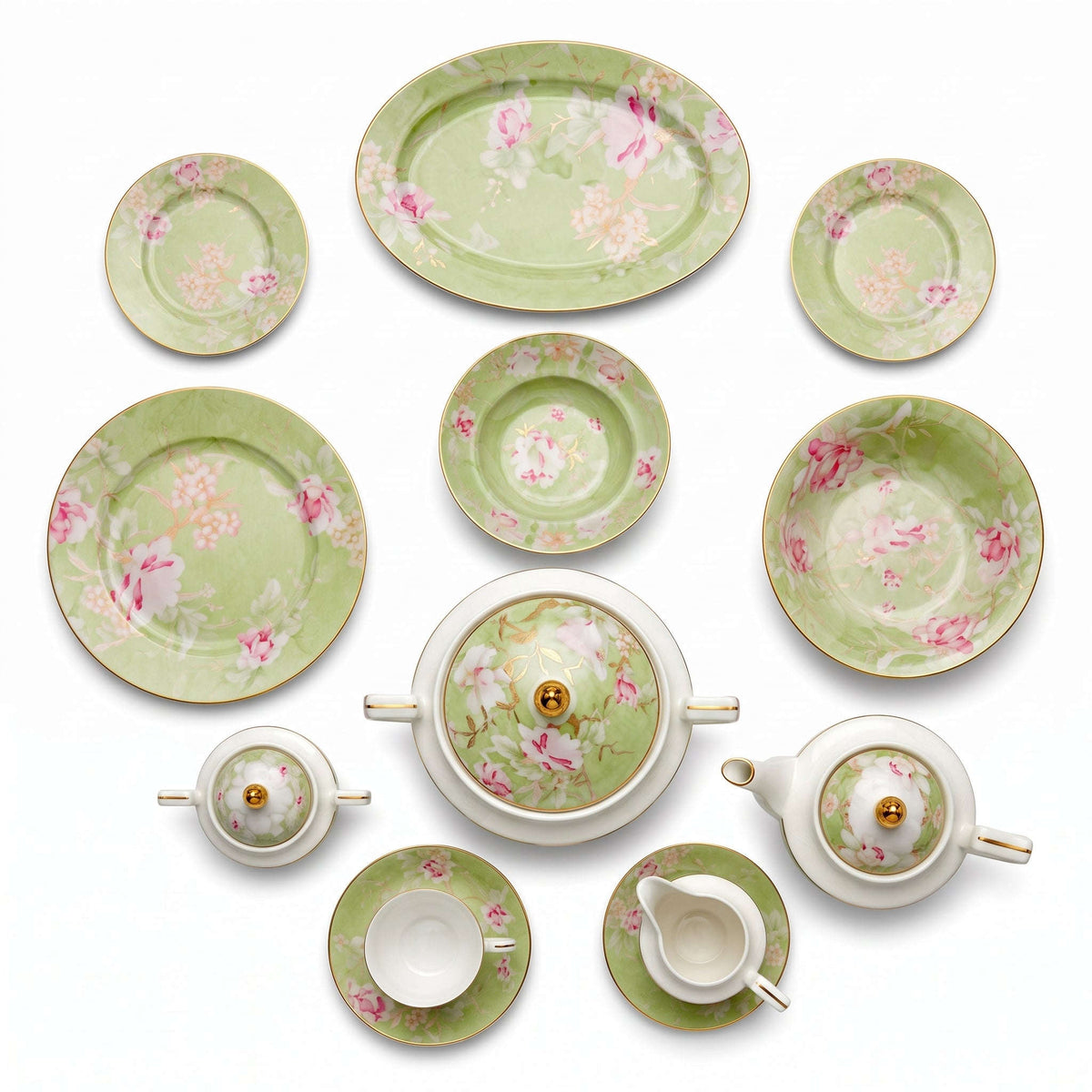 Royal 61-Pieces 8-Serving New Bone Dinner Set SN-Series Kaka Bawa Sons