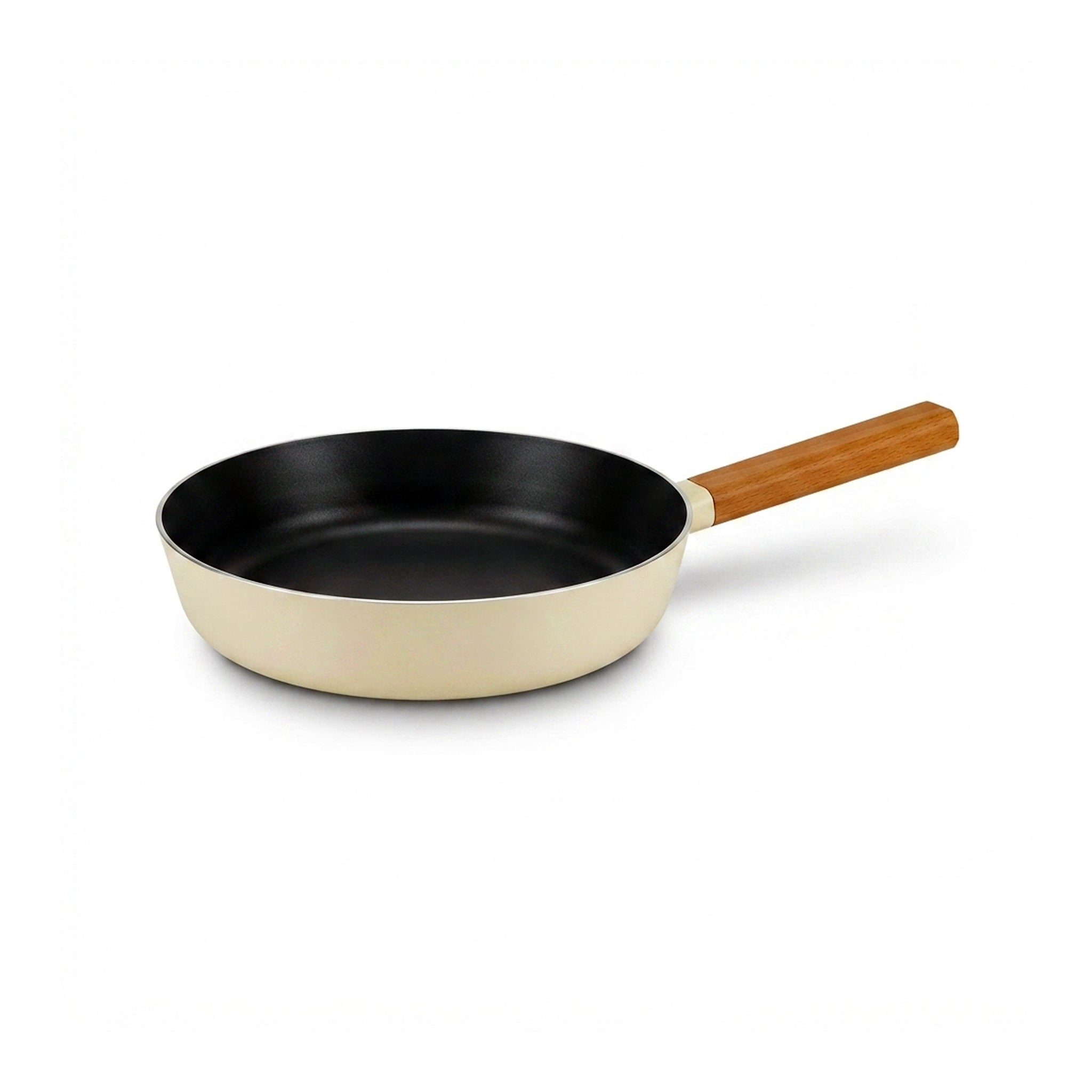 Danny Home Dual Color Beige & Black Aluminium Non Stick Induction Frying Pan
