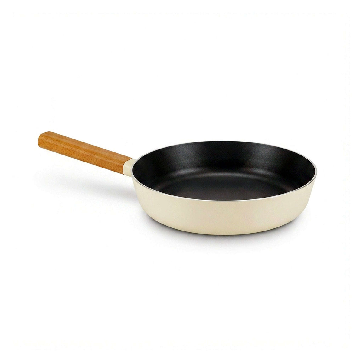 Danny Home Dual Color Beige & Black Aluminium Non Stick Induction Frying Pan Kaka Bawa Sons
