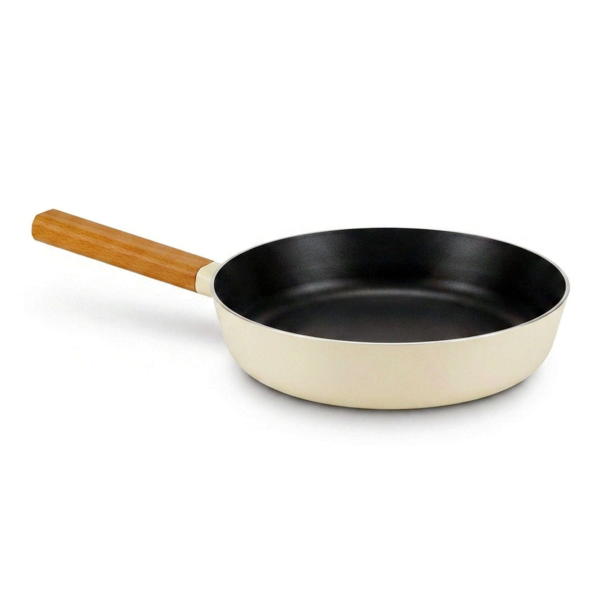 Danny Home Dual Color Beige & Black Aluminium Non Stick Induction Frying Pan Kaka Bawa Sons