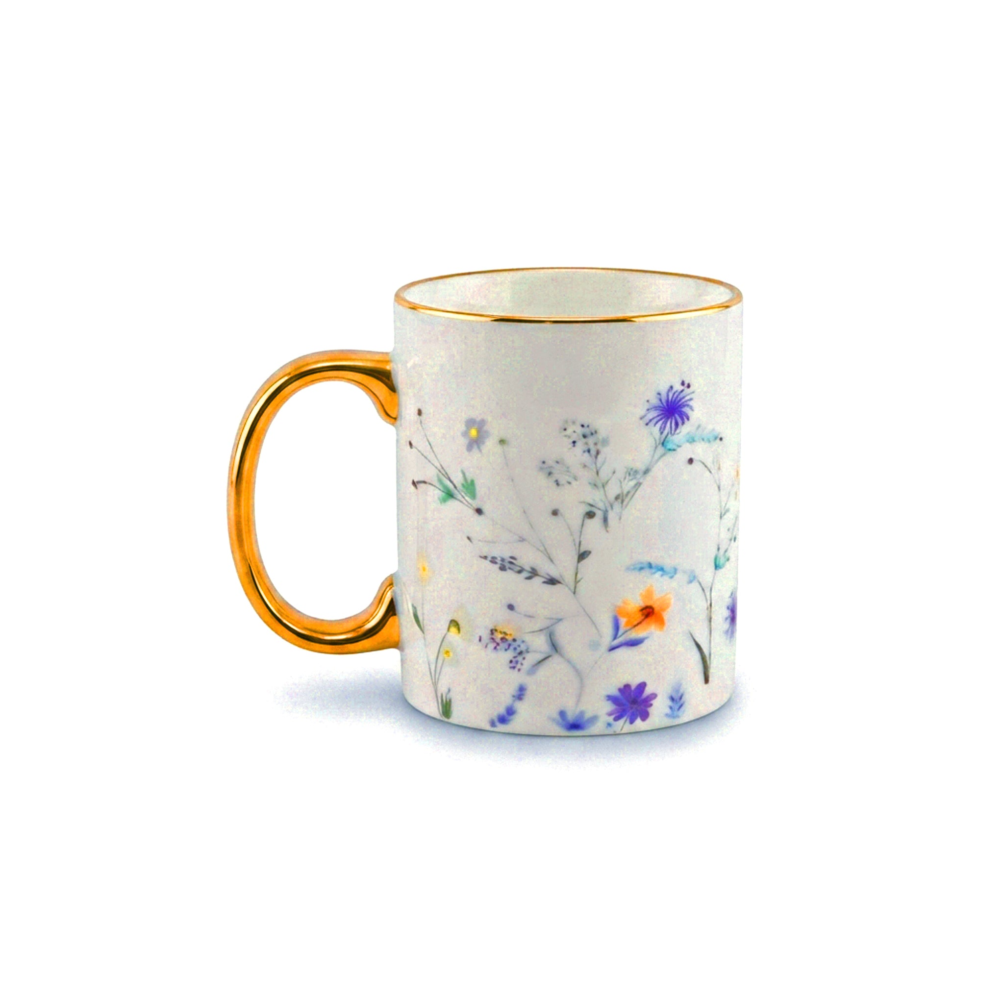 Danny Home 320 ML Gold Handle Ceramic Mug