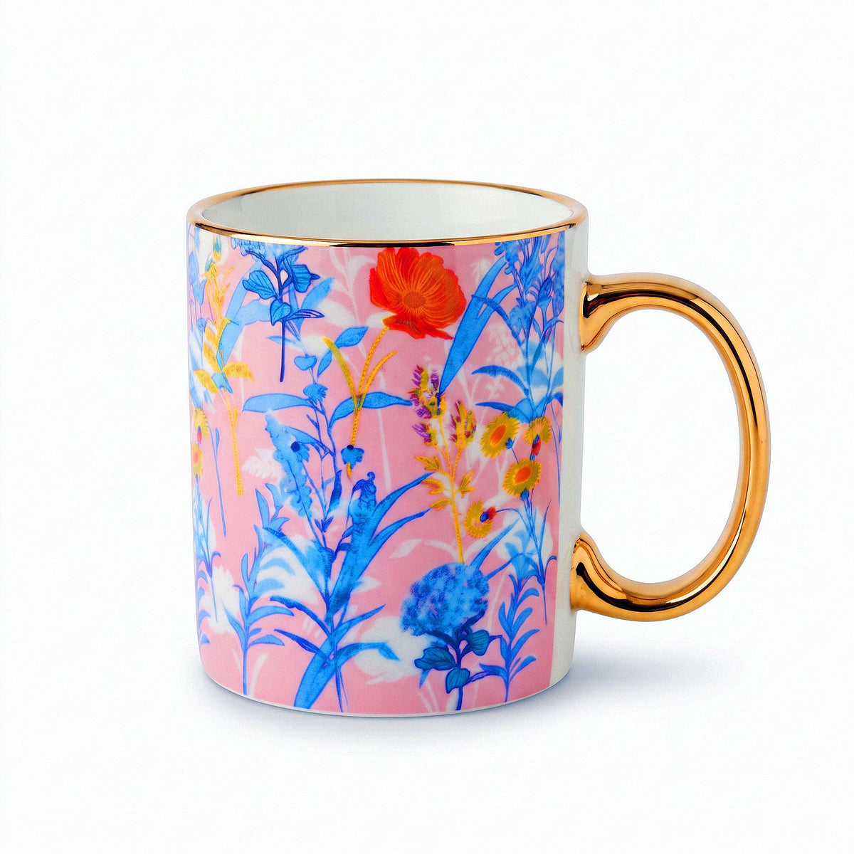 Danny Home 320 ML Gold Handle Ceramic Mug Kaka Bawa Sons