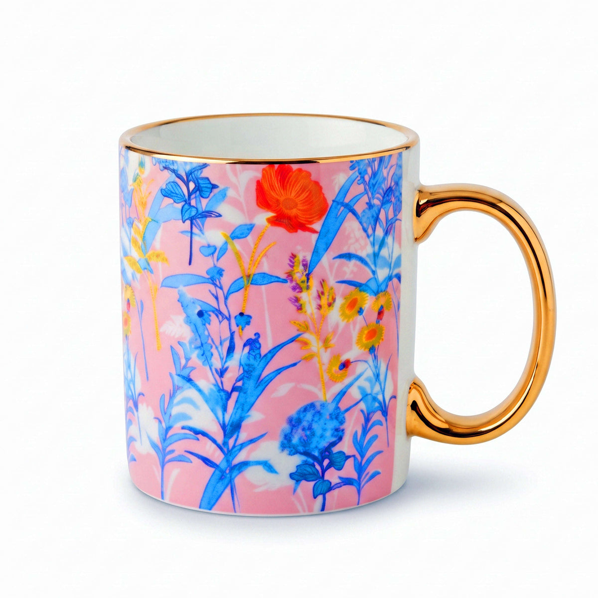 Danny Home 320 ML Gold Handle Ceramic Mug Kaka Bawa Sons