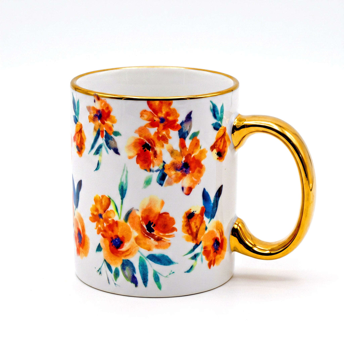 Danny Home 320 ML Gold Handle Ceramic Mug Kaka Bawa Sons