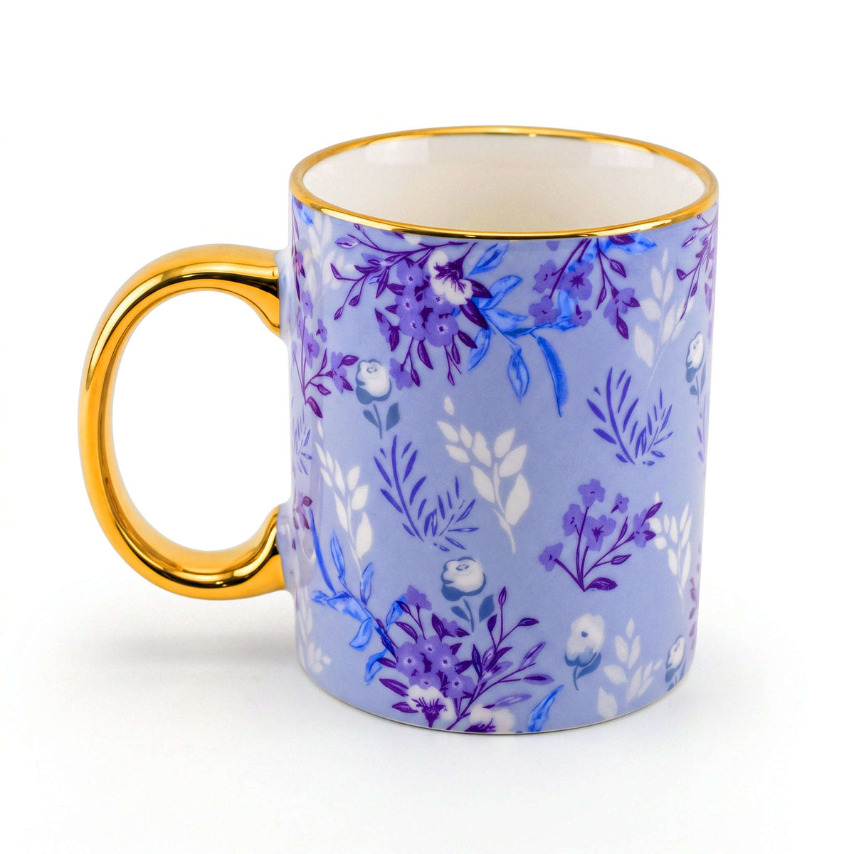 Danny Home 320 ML Gold Handle Ceramic Mug Kaka Bawa Sons