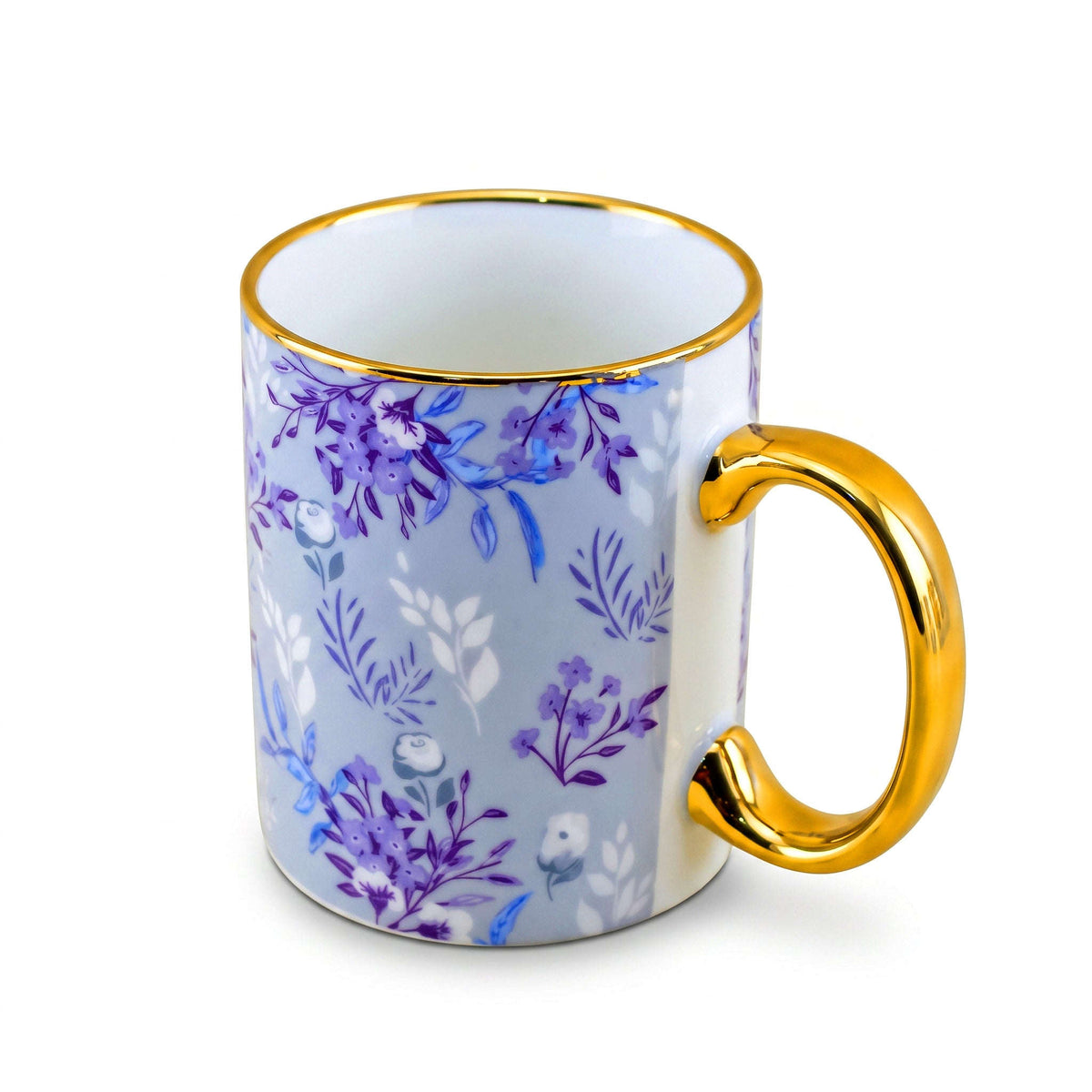 Danny Home 320 ML Gold Handle Ceramic Mug Kaka Bawa Sons