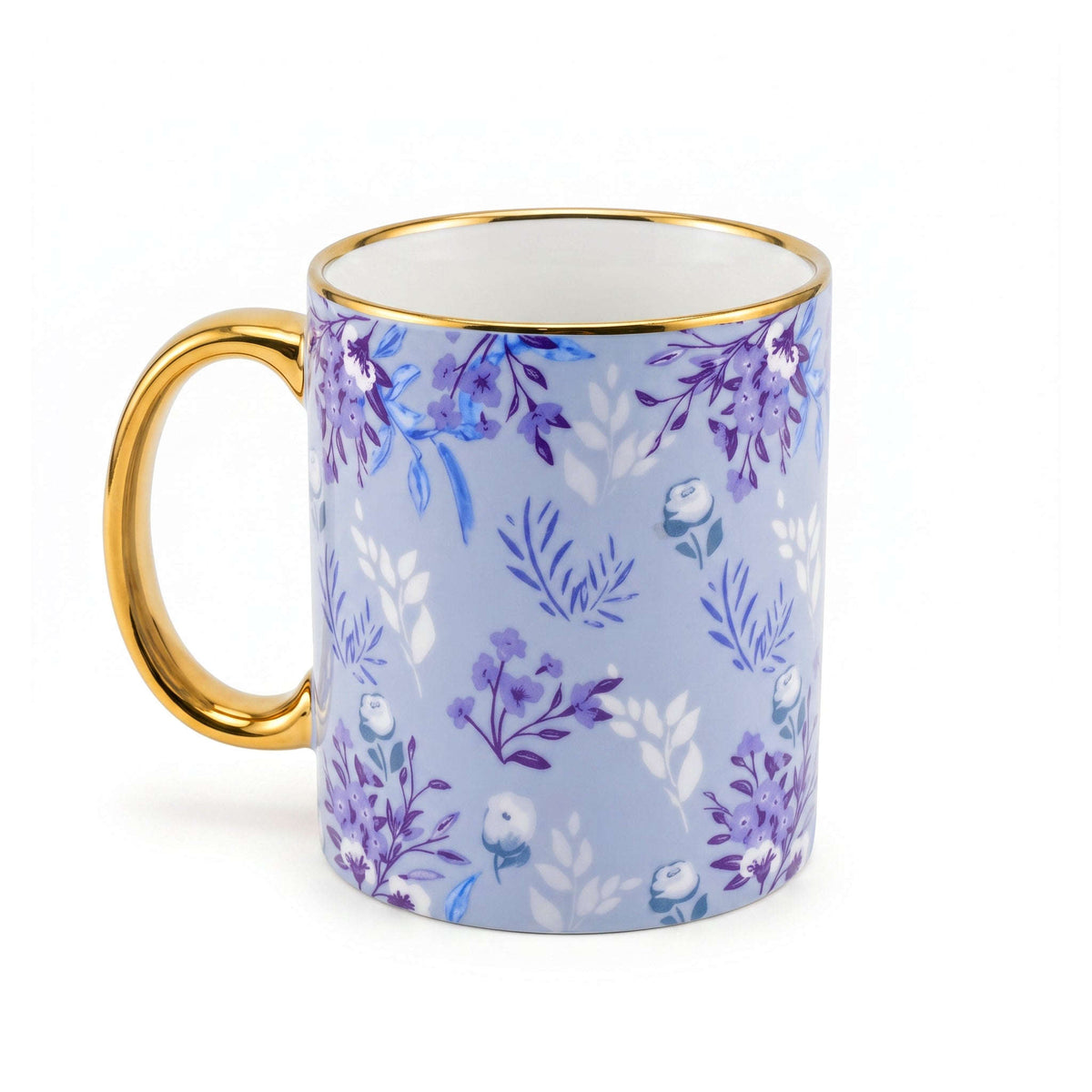 Danny Home 320 ML Gold Handle Ceramic Mug Kaka Bawa Sons