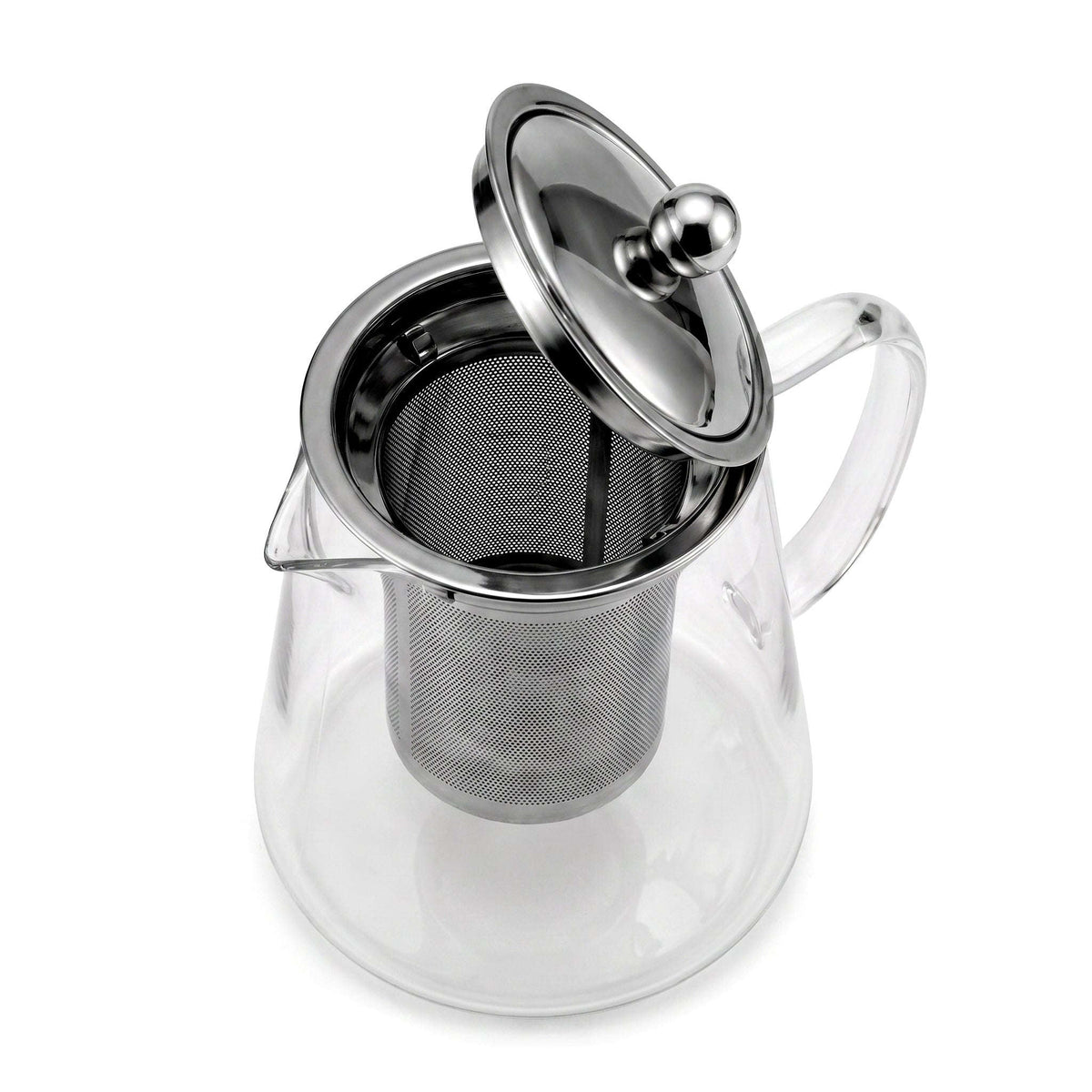Danny Home Glass Tea Pots With Steel Infuser Kaka Bawa Sons