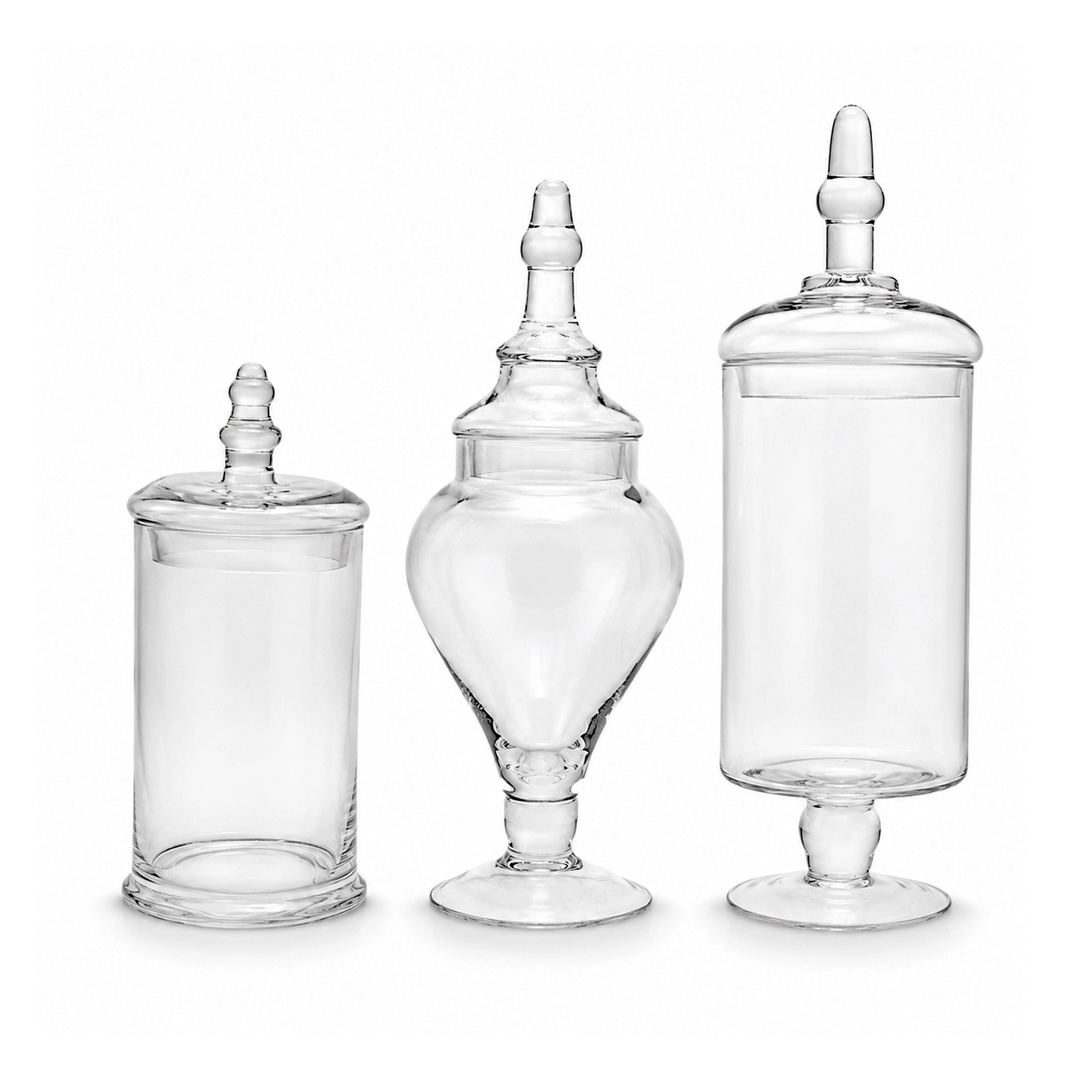 Danny Home 3-Piece Glass Storage Jar Set