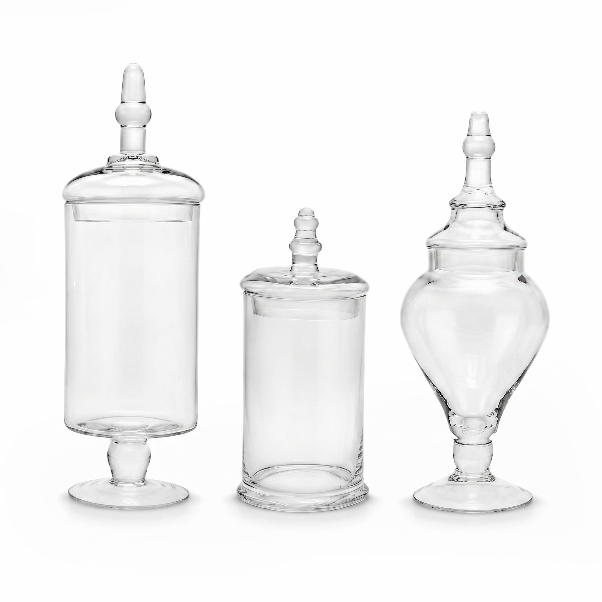 Danny Home 3-Piece Glass Storage Jar Set