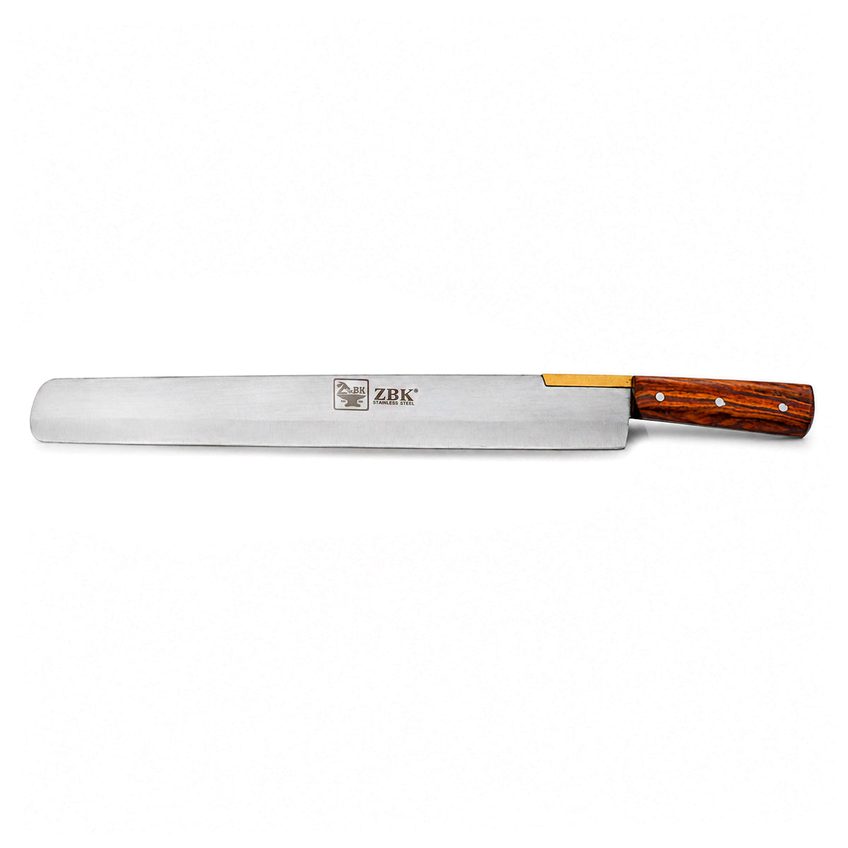 Z.B.K 16-Inch Stainless Steel Shawarma Knife With Wooden Handle Kaka Bawa Sons