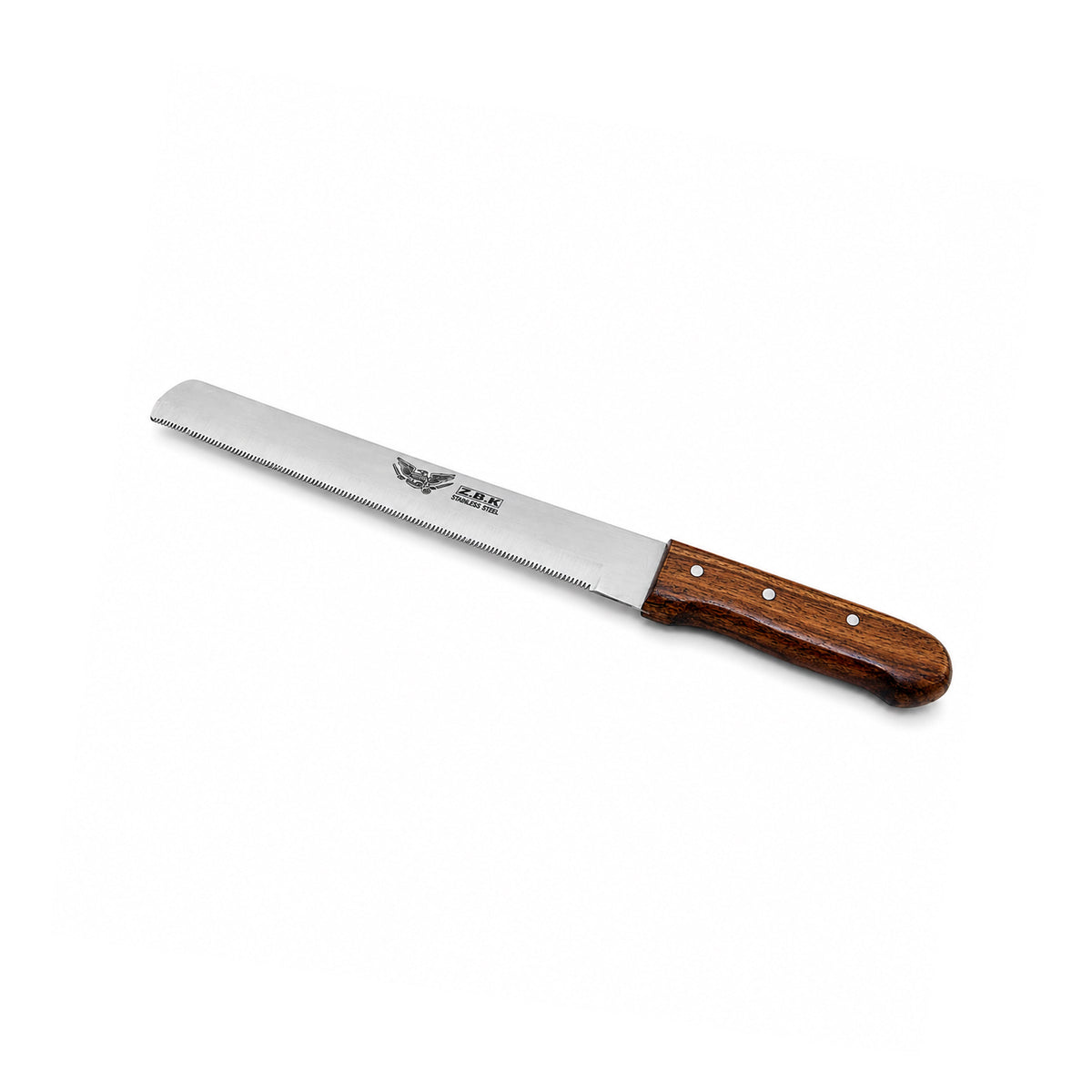 Z.B.K Stainless Steel Burger Knife With Wooden Handle Kaka Bawa Sons