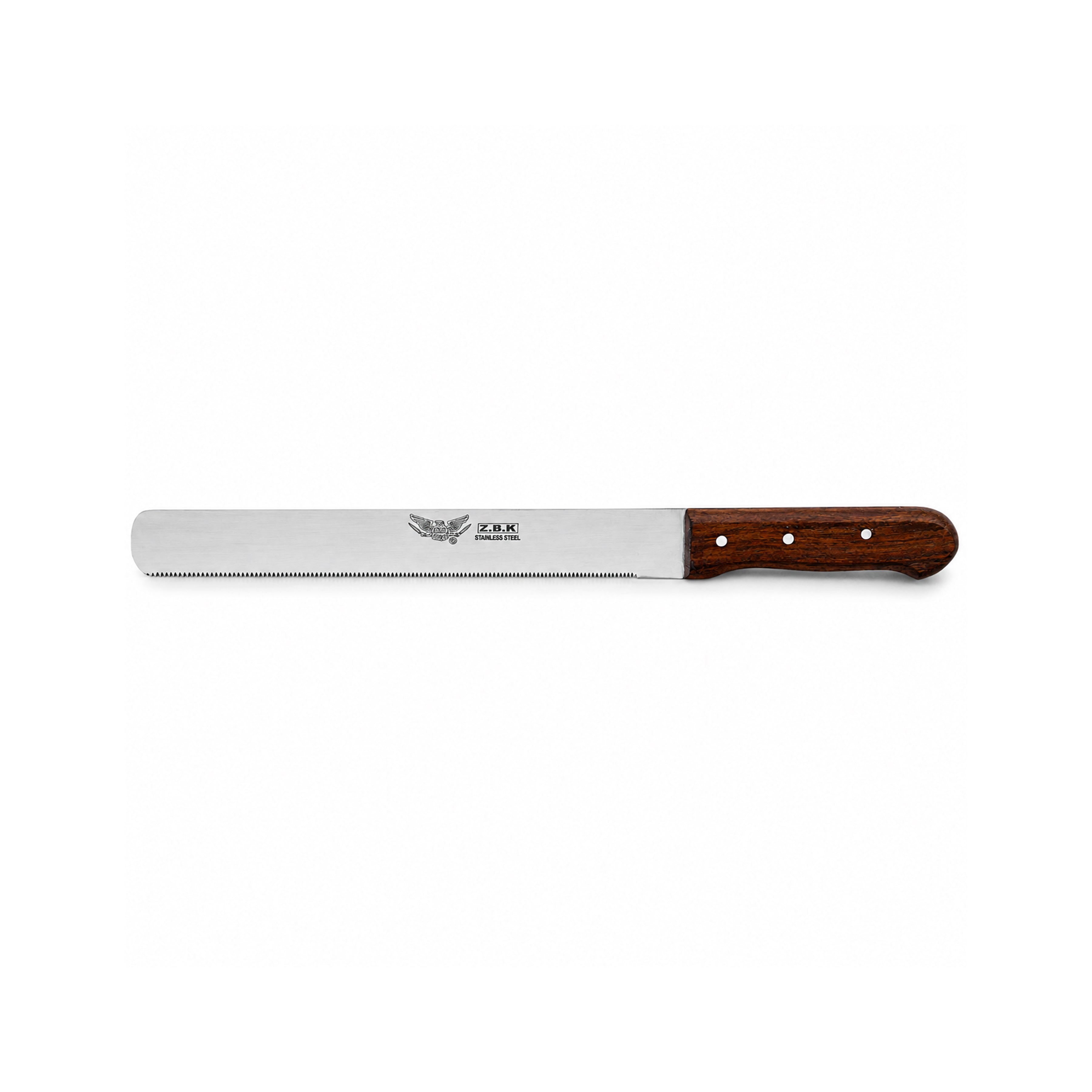 Z.B.K Stainless Steel Burger Knife With Wooden Handle