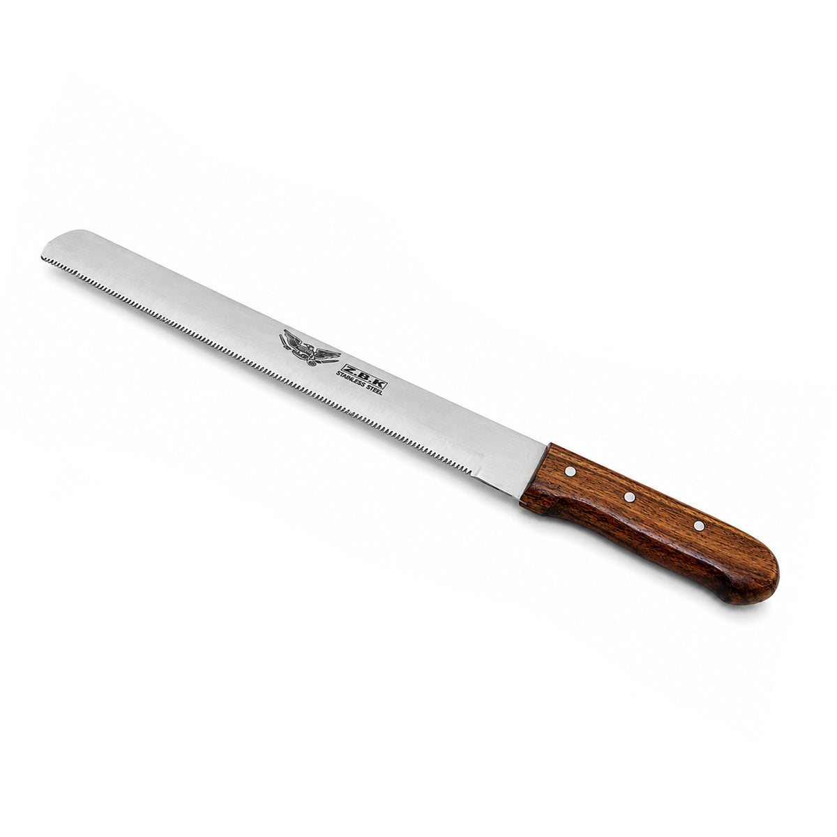 Z.B.K Stainless Steel Burger Knife With Wooden Handle Kaka Bawa Sons