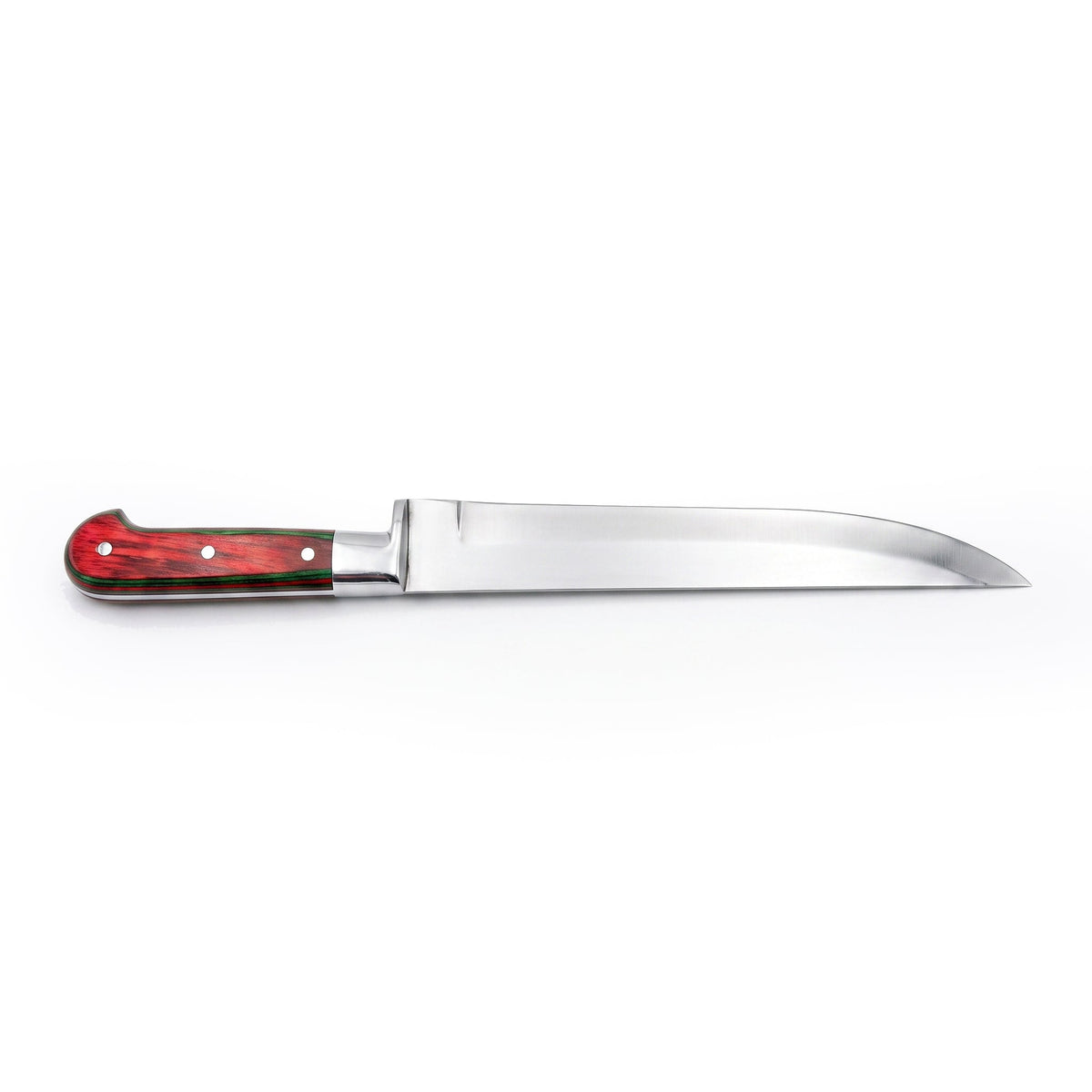 Z.B.K Stainless Steel Butcher Knife With Colored Wooden Handle Kaka Bawa Sons
