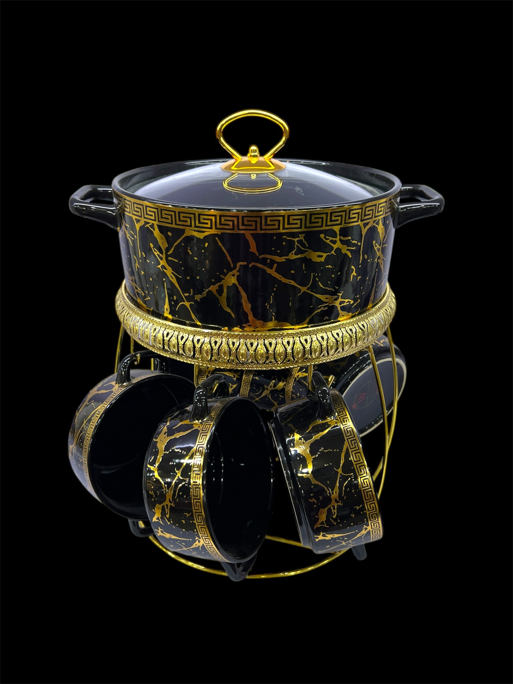 Royale Soup Set of 14 Pcs With Stand