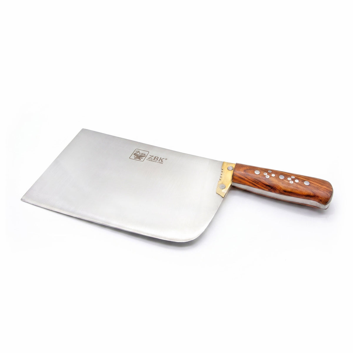 Z.B.K 1-Kg Heavy-Duty Square Butcher Chopper With Wooden Handle Kaka Bawa Sons