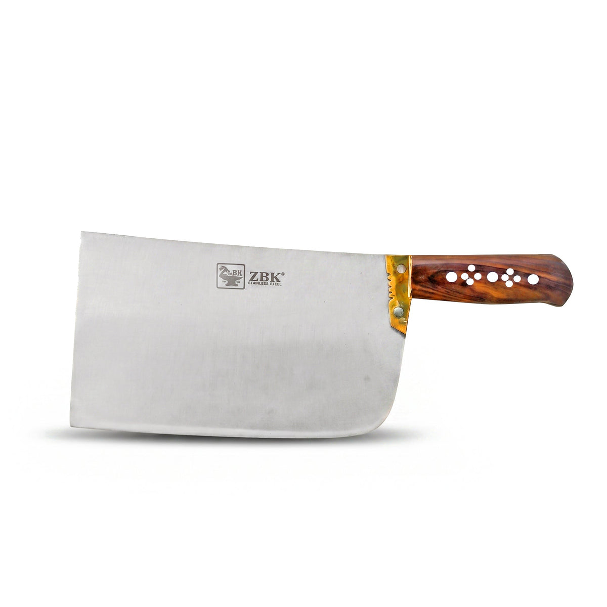 Z.B.K 1-Kg Heavy-Duty Square Butcher Chopper With Wooden Handle Kaka Bawa Sons