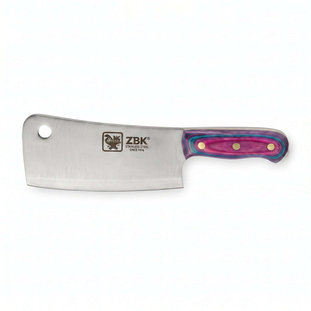 Z.B.K 12-Inch Stainless Steel Heavy-Duty Cleaver Chopper With Wooden Handle Kaka Bawa Sons