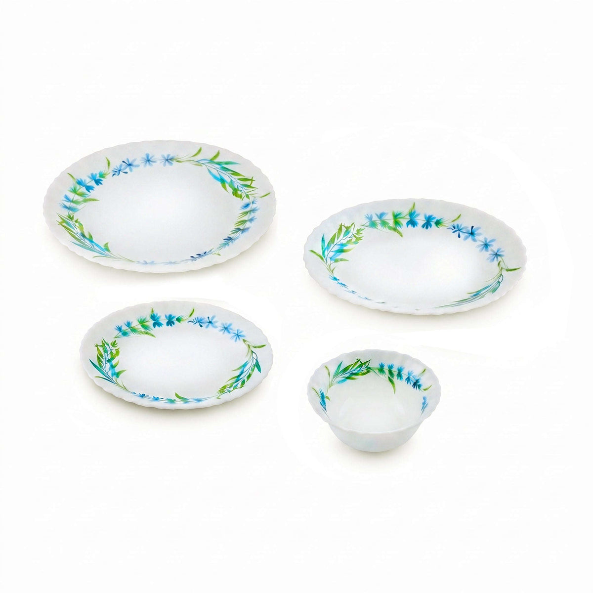 Danny Home 24-Piece Marble Plate Set Kaka Bawa Sons
