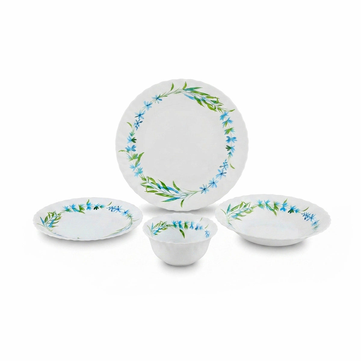 Danny Home 24-Piece Marble Plate Set Kaka Bawa Sons